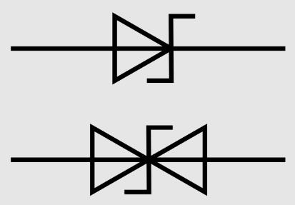 TVS diodes symbols