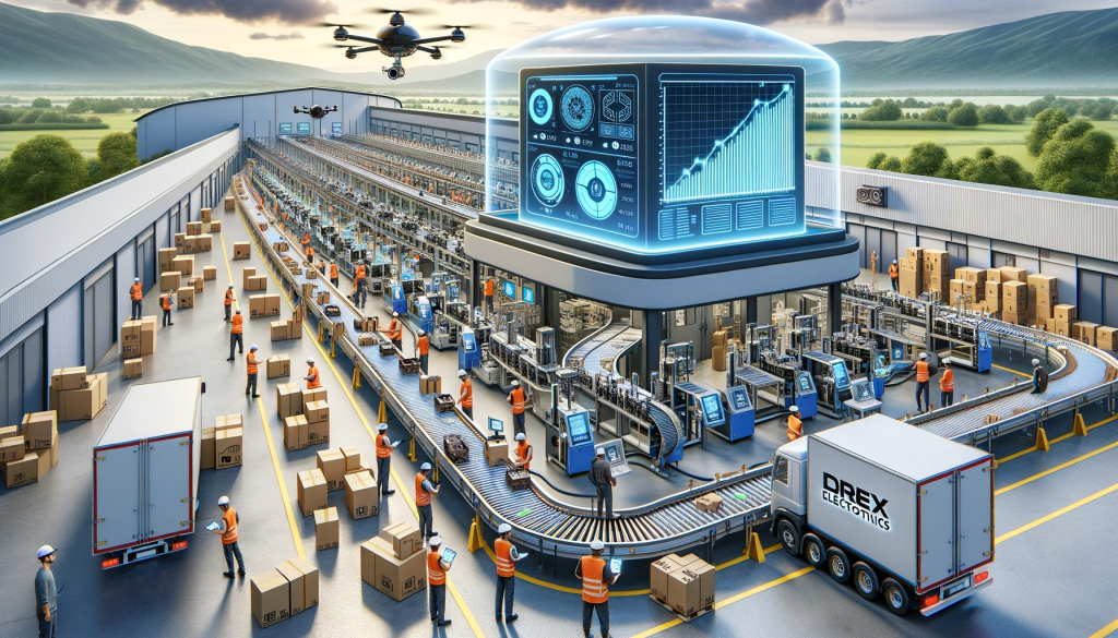 DALL·E-2023-11-03-03.29.48-Photo_-A-modern-electronics-manufacturing-facility-with-conveyor-belts-carrying-electronic-components-such-as-ICs-FPGAs-and-Microprocessors.-Workers
